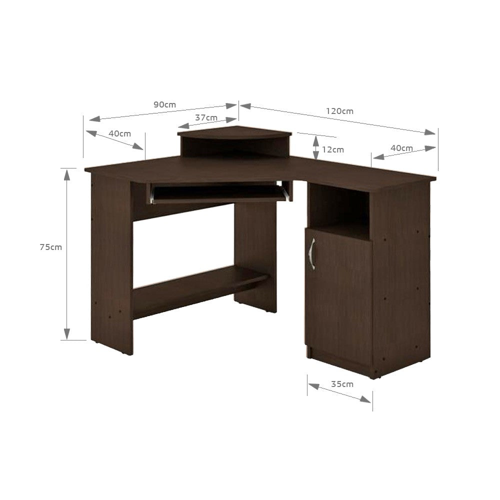 Birou PC pe Colt SU 1 Ro Wenge