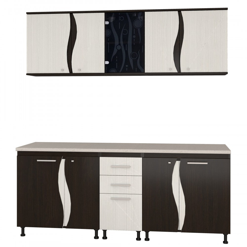 Bucatarie CIP3S C1 Wenge Alb Hacienda