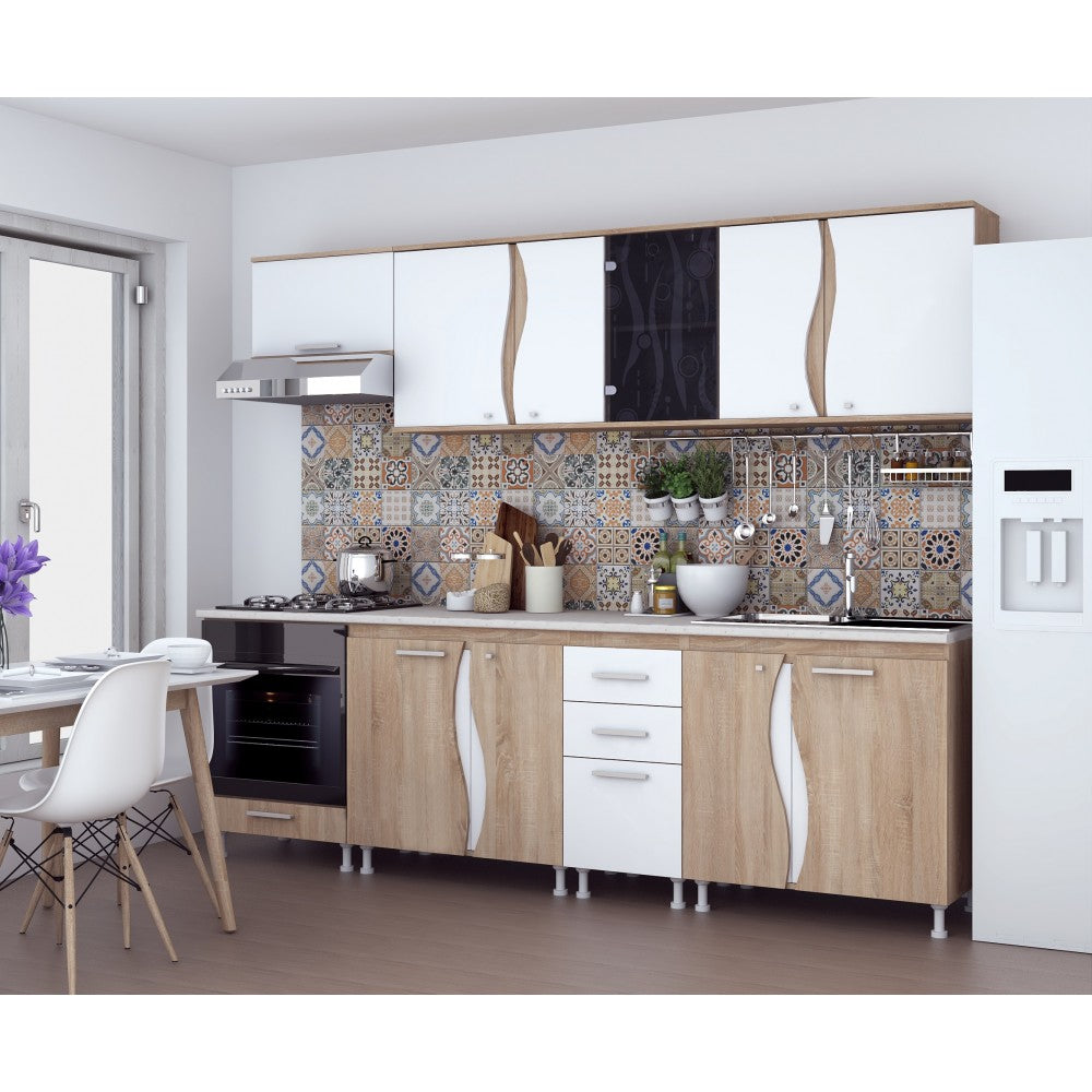 Bucatarie CIP 3S C2 Sonoma Alb