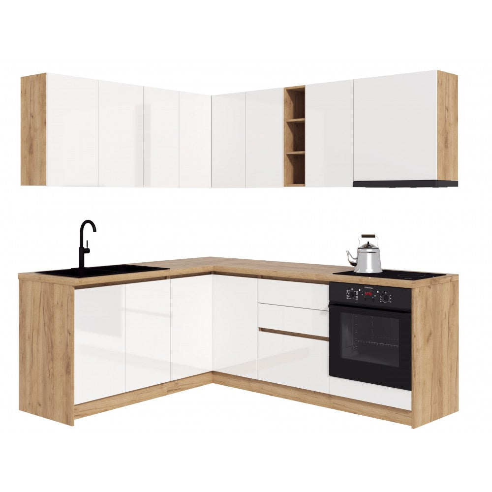 Bucatarie colt Chelsea V1 Alb