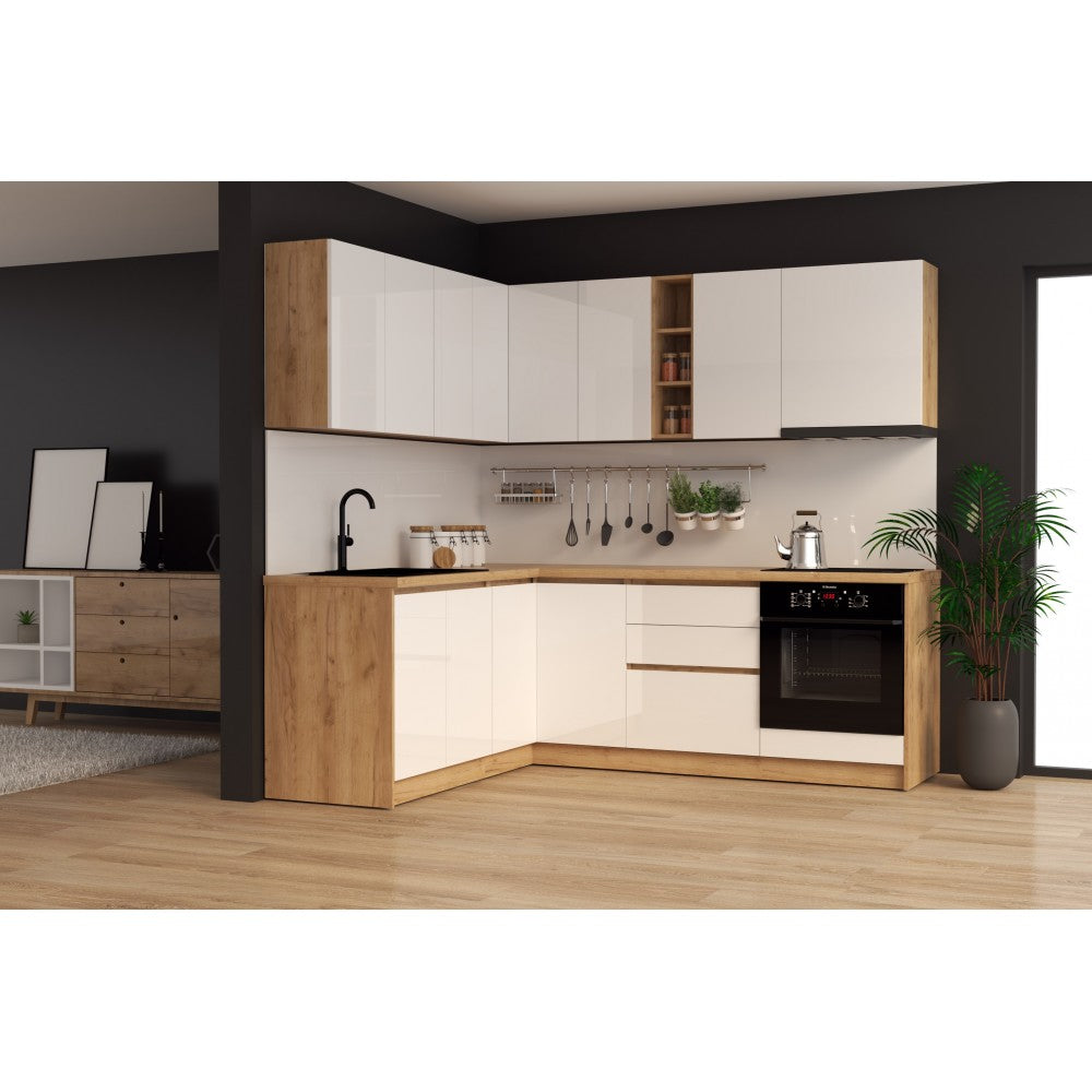 Bucatarie colt Chelsea V1 Alb