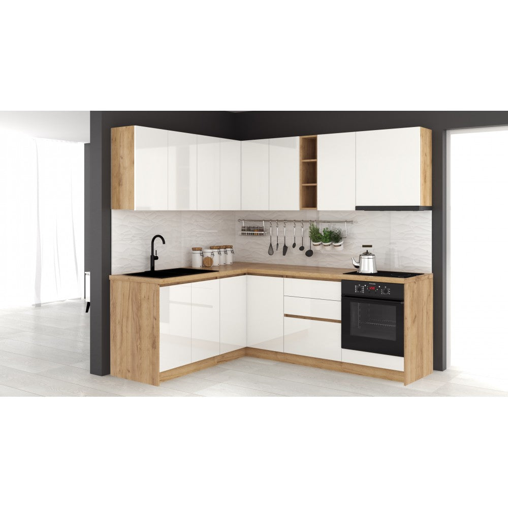 Bucatarie colt Chelsea V1 Alb