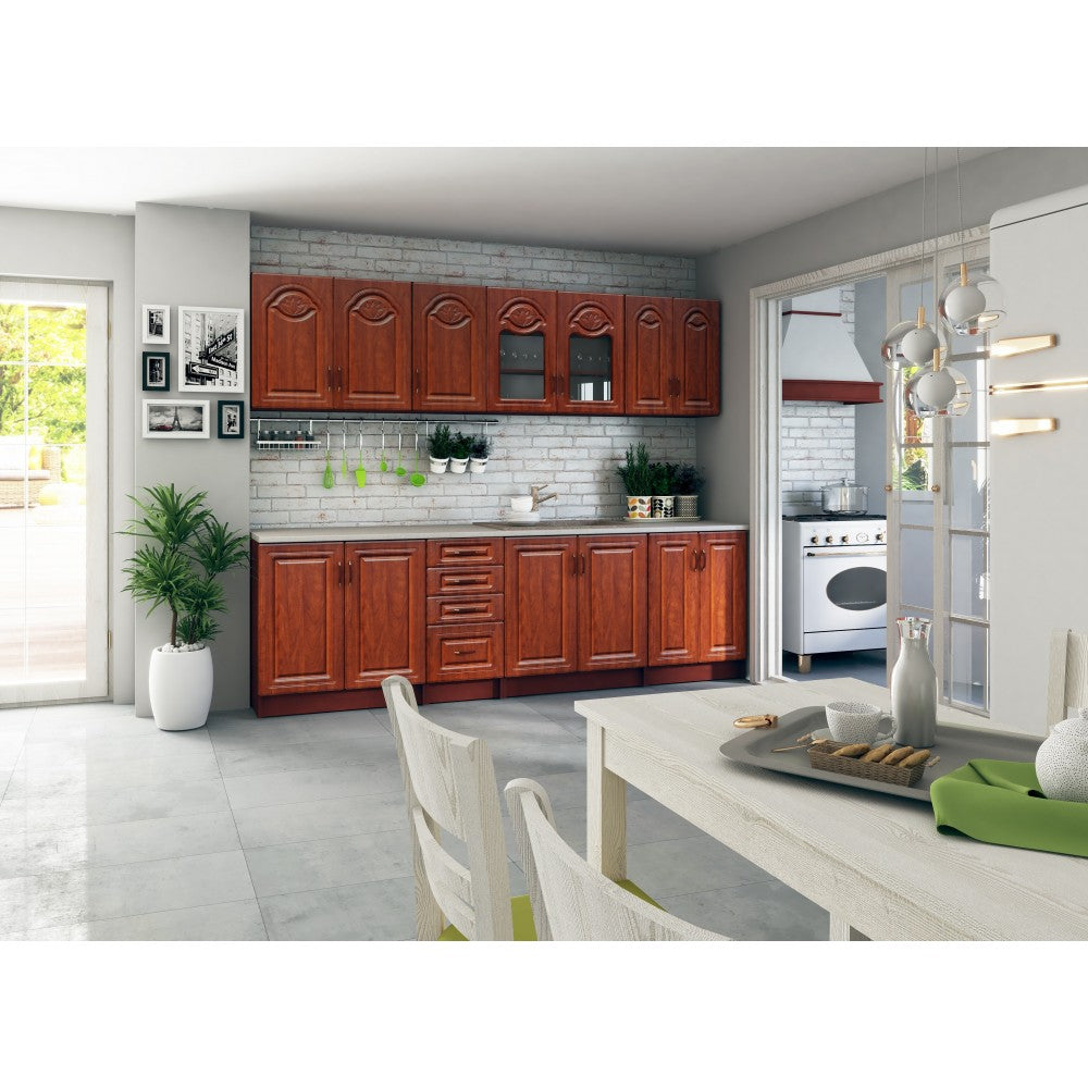 Bucatarie TIULPAN MDF 2.6M CALVADOS CU BLAT INTREG