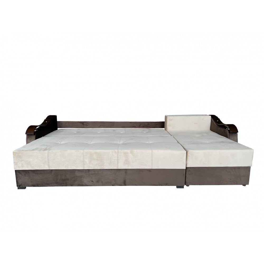 COLTAR EXTENSIBIL DANA, 300X145X70 CM, MARO, CREM