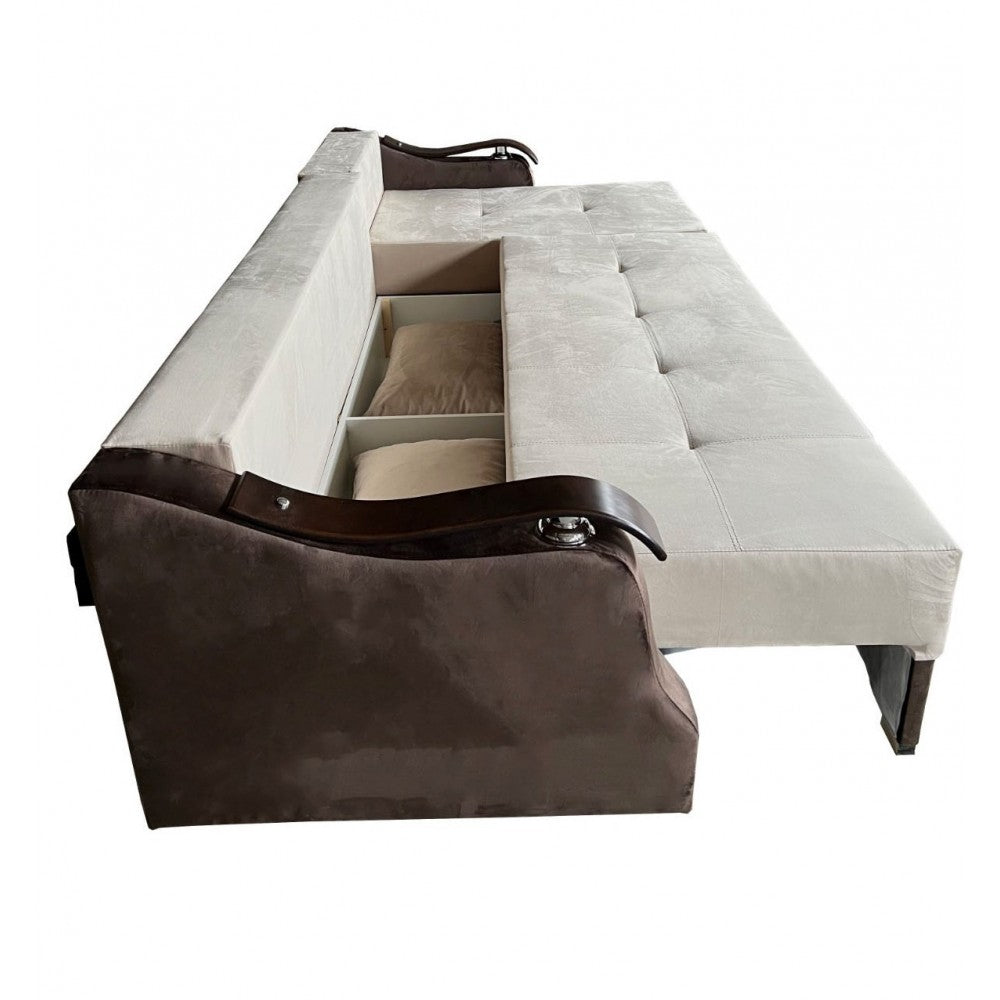 COLTAR EXTENSIBIL DANA, 300X145X70 CM, MARO, CREM
