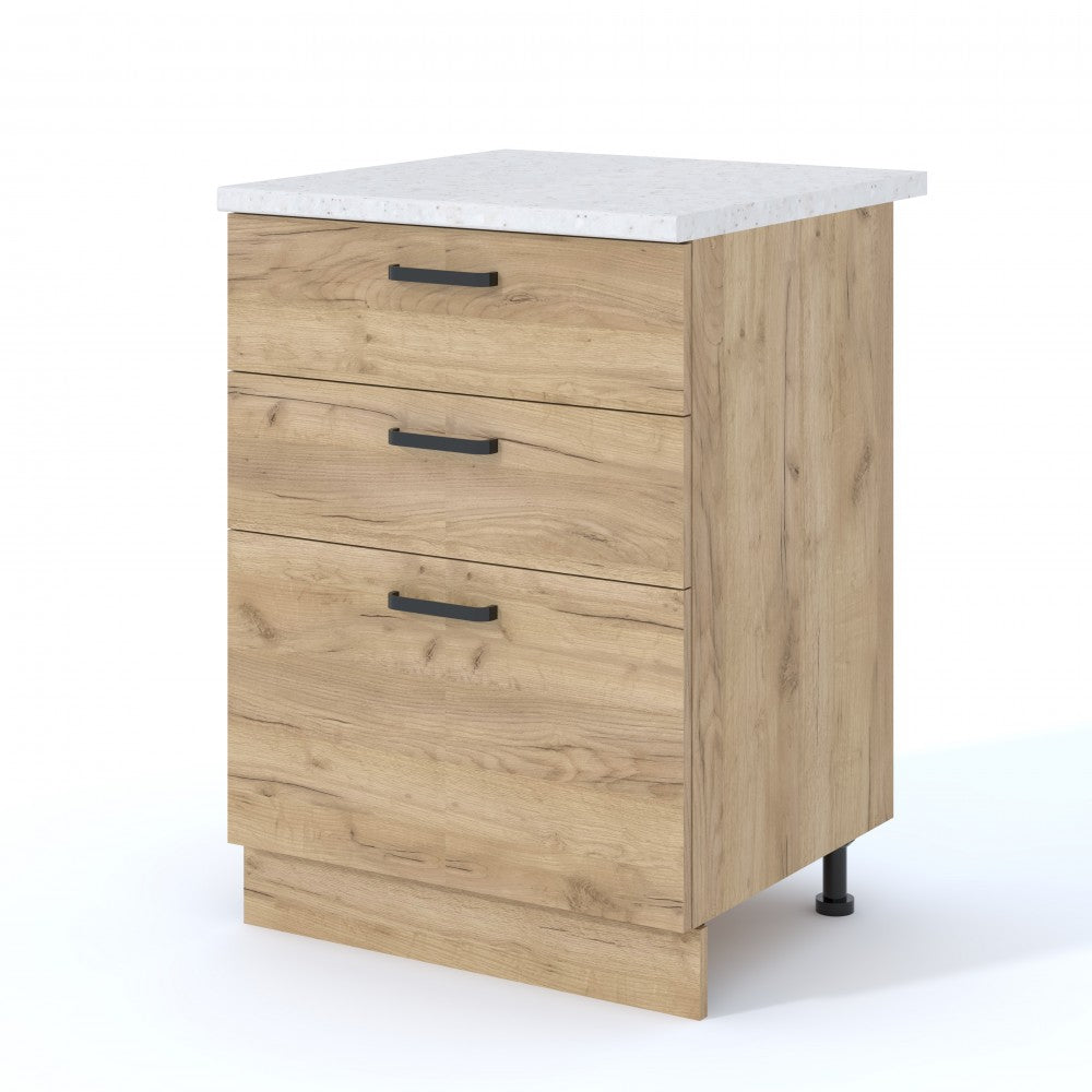 Corp inferior Vio, 60x60x85 cm, 3s stj aur-K003