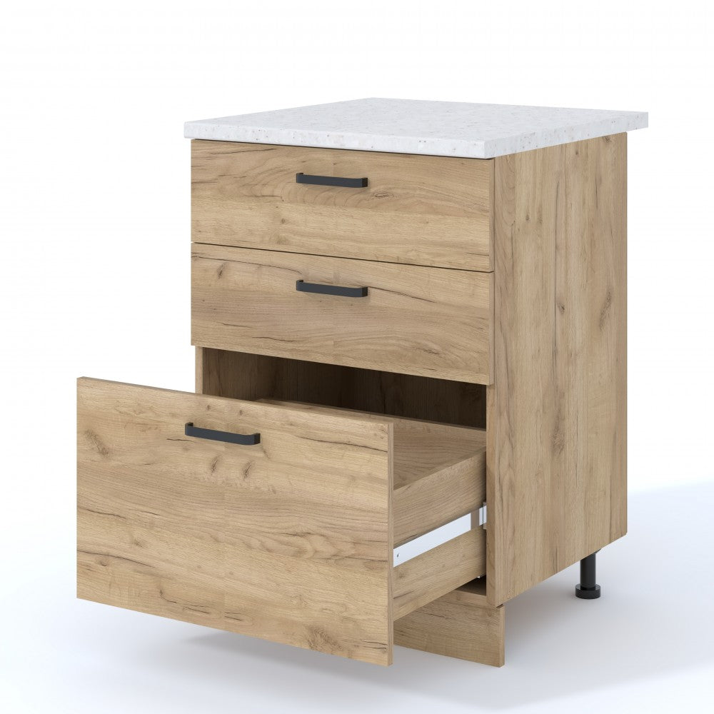 Corp inferior Vio, 60x60x85 cm, 3s stj aur-K003