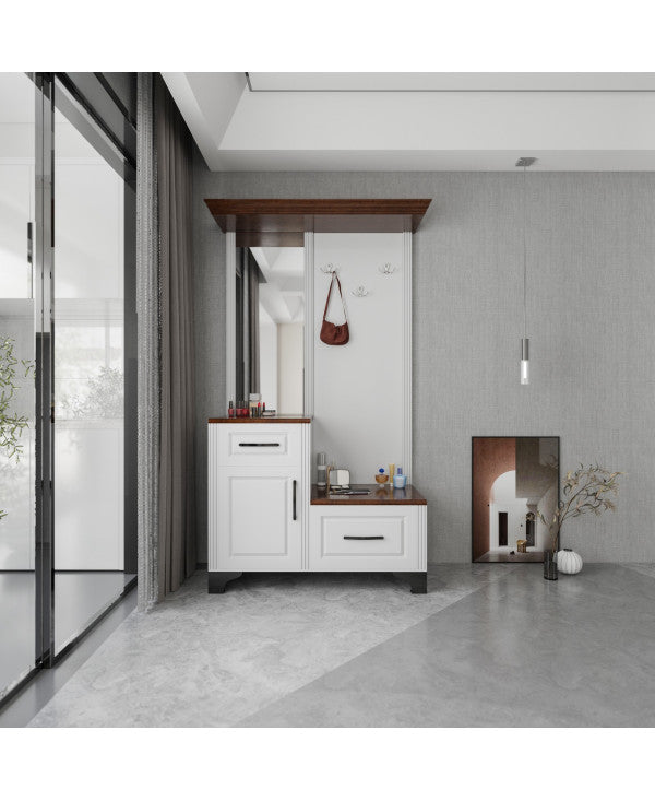 Cuier ZQD 108, 110x43x200cm, Alb