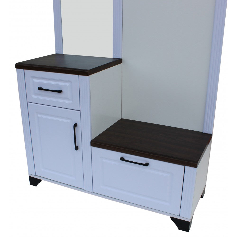 Cuier ZQD 108, 110x43x200cm, Alb