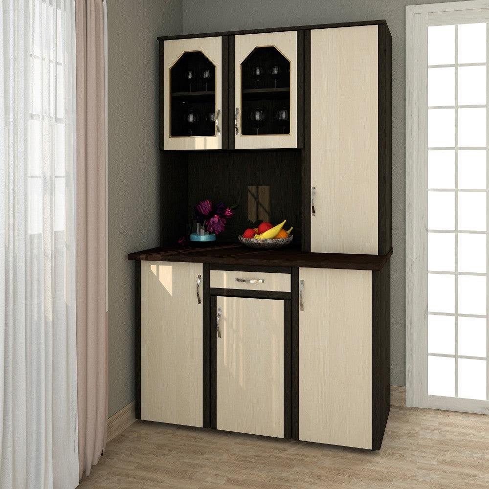 Dulap 120 pal Wenge Mesteacan 121x33/60x197 cm