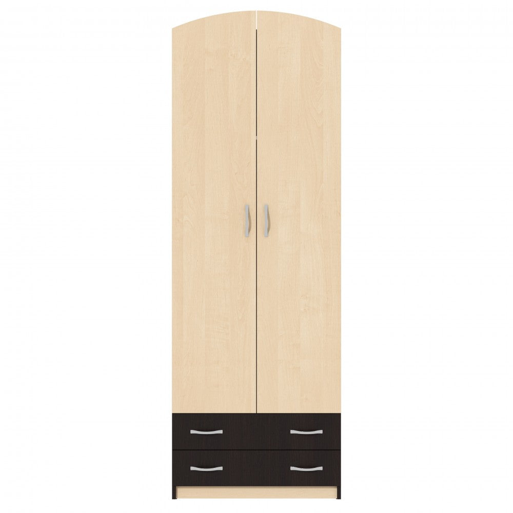 Dulap-4 ( 2U+2S ) ro, 74x54x212cm wenge+mesteacan