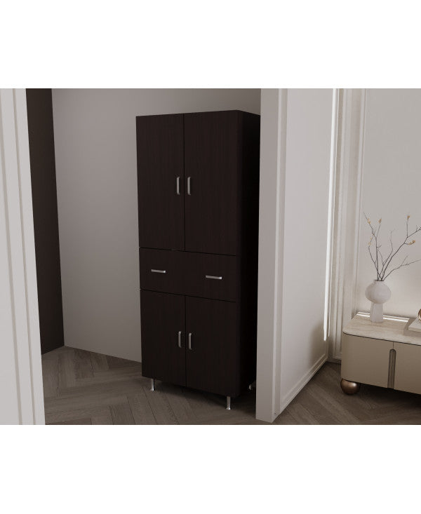 Dulap 4U-1S , 70x35x180 cm Wenge