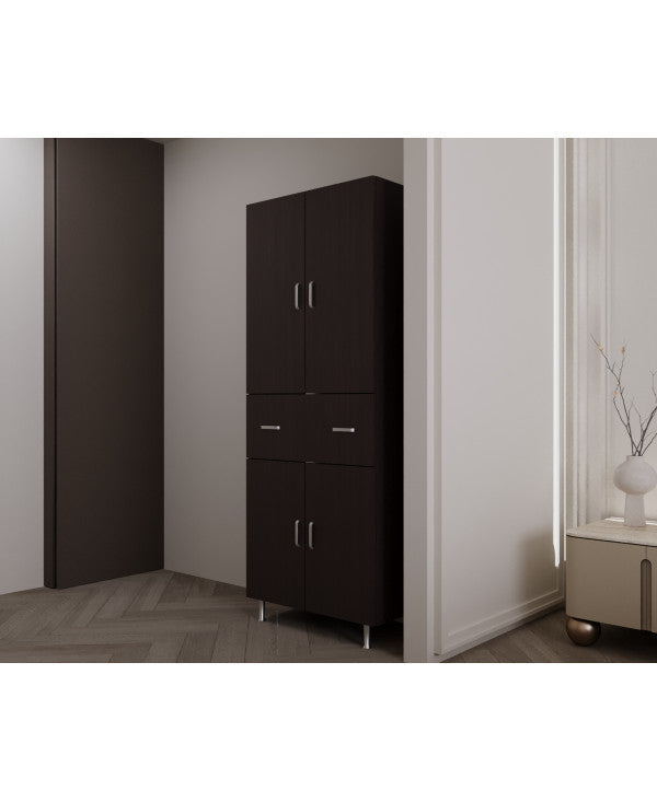 Dulap 4U-1S , 70x35x180 cm Wenge