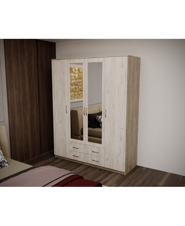 Dulap Garmonia 4U, 160x52x200 cm, stejar k001+k002