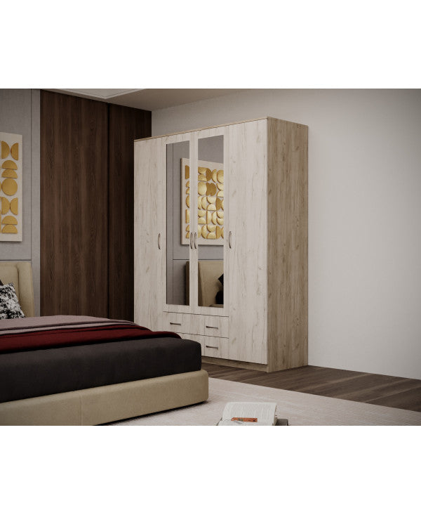 Dulap Garmonia 4U, 160x52x200 cm, stejar k001+k002