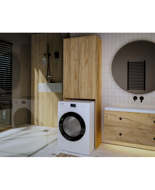 Dulap MS 2U Polite, 65x35x199cm, stejar k003