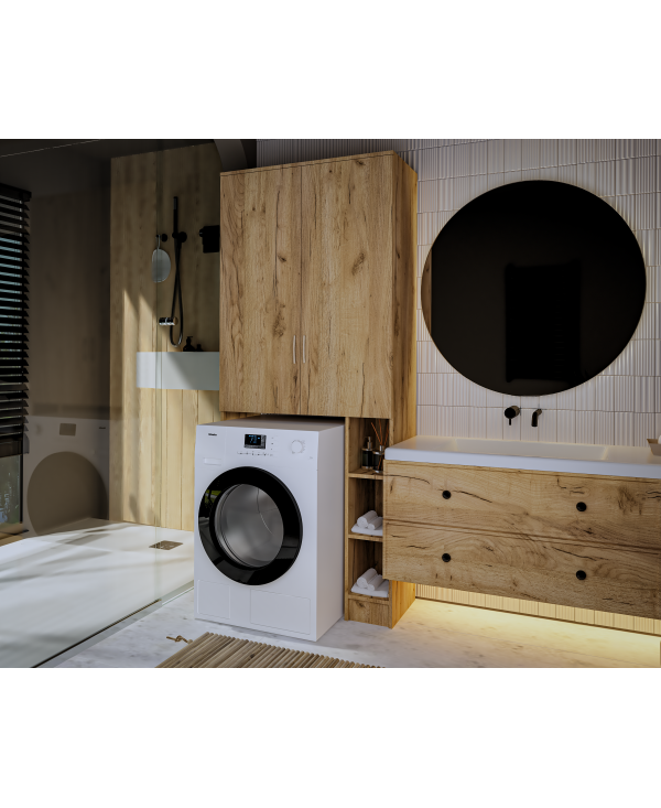 Dulap MS 2U Polite, 85x35X199 cm, stejar k003