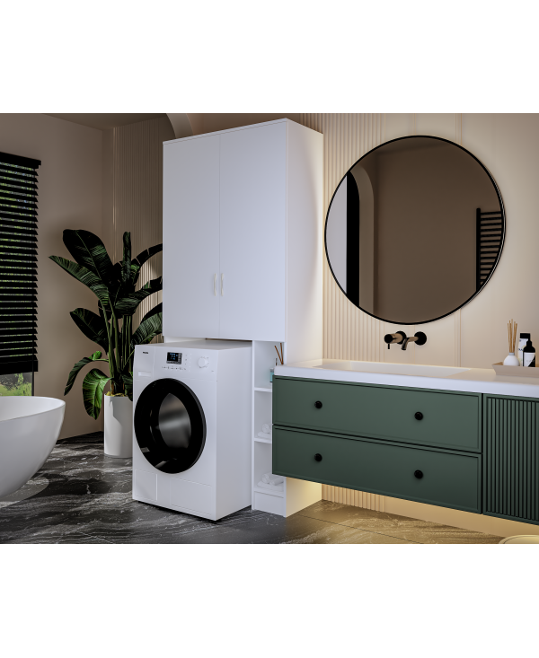 Dulap ms , 85x35x199 cm, Alb