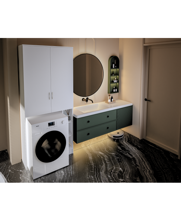 Dulap ms , 85x35x199 cm, Alb