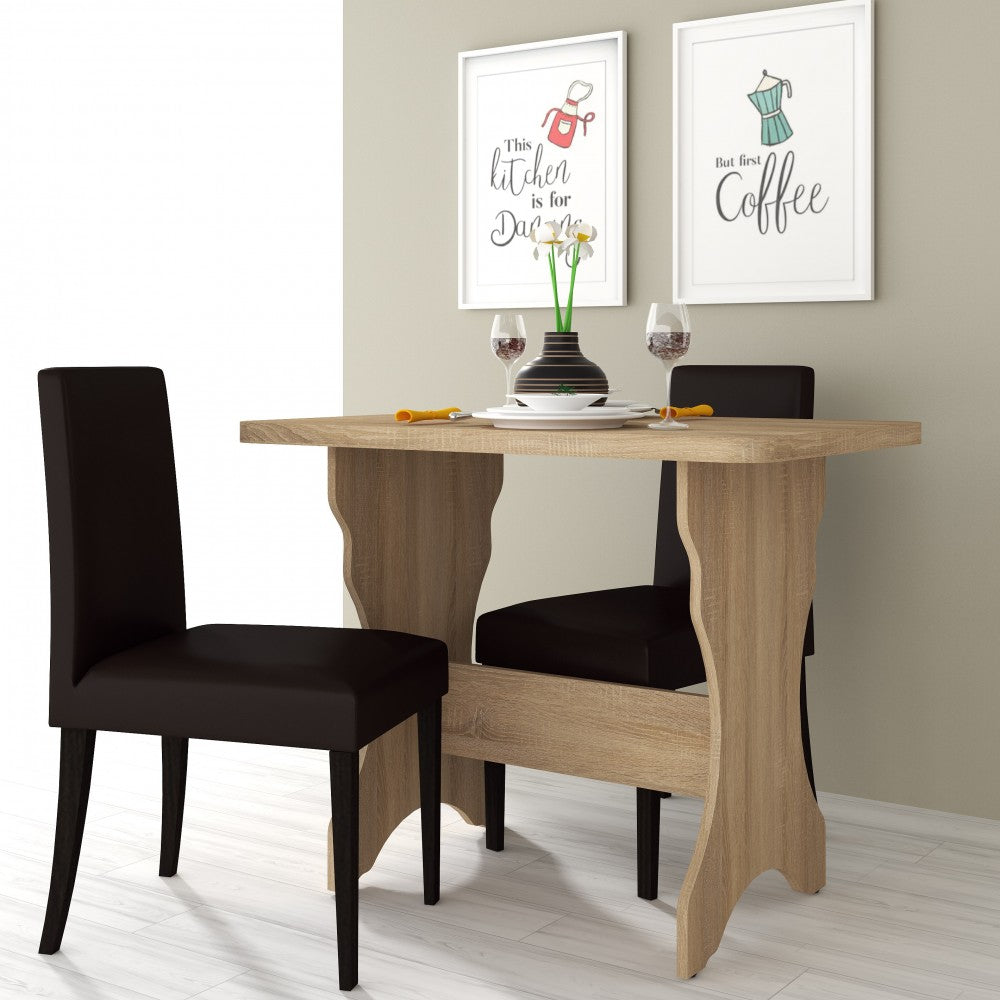 Masa bucatarie KC-2 UA, 90x60x73 cm, sonoma