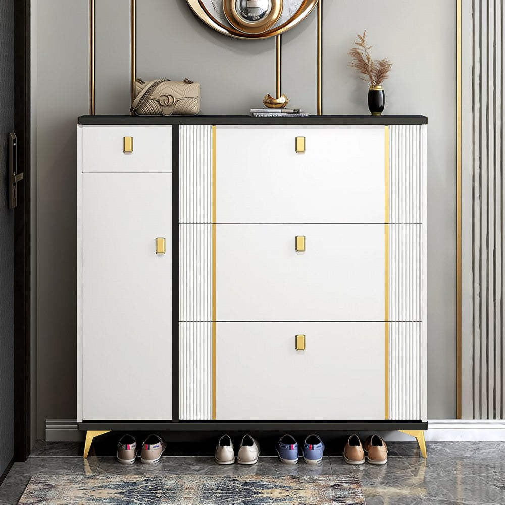 Pantofar 112-602 MDF White 100x24x118 cm