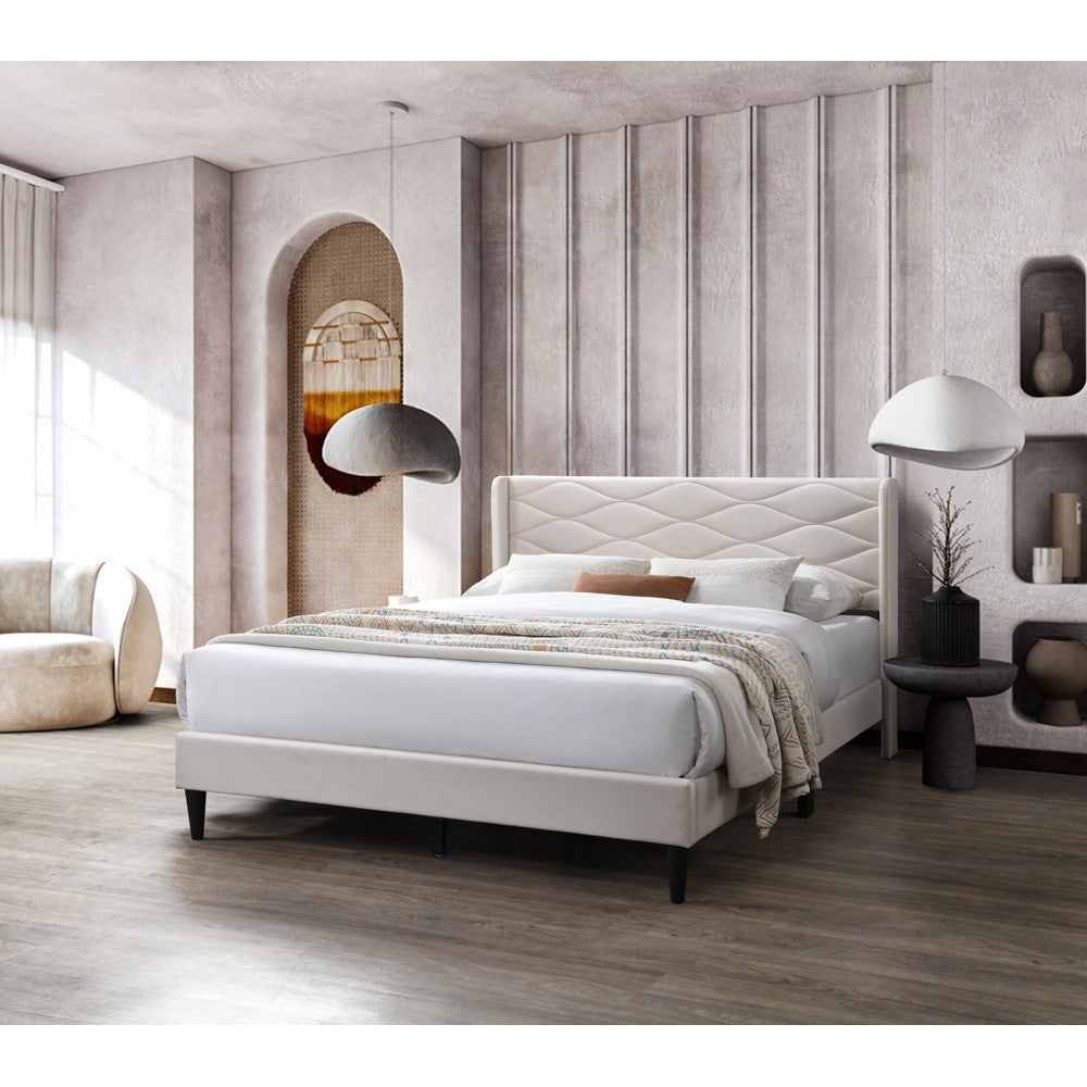 Pat tapitat Maya, 160x200cm, Bej