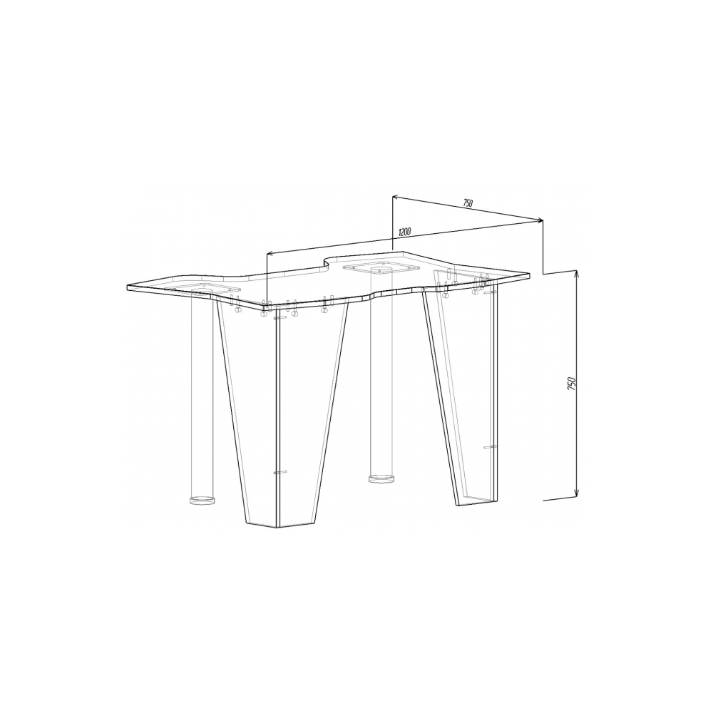 SET BIROU PC + NOPTIERA KL 9.1 WENGE+ROSU