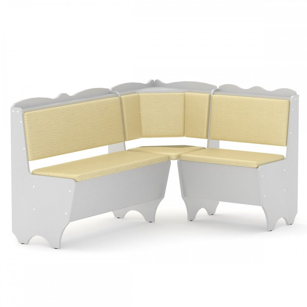 Set coltar bucatarie Rodos, Alb (Nimfa) + Fildes