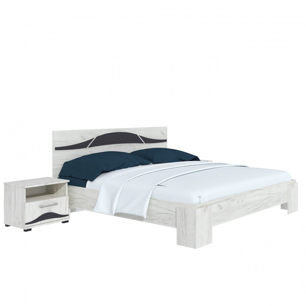 Set pat Laguna + 2 noptiere Stejar K001