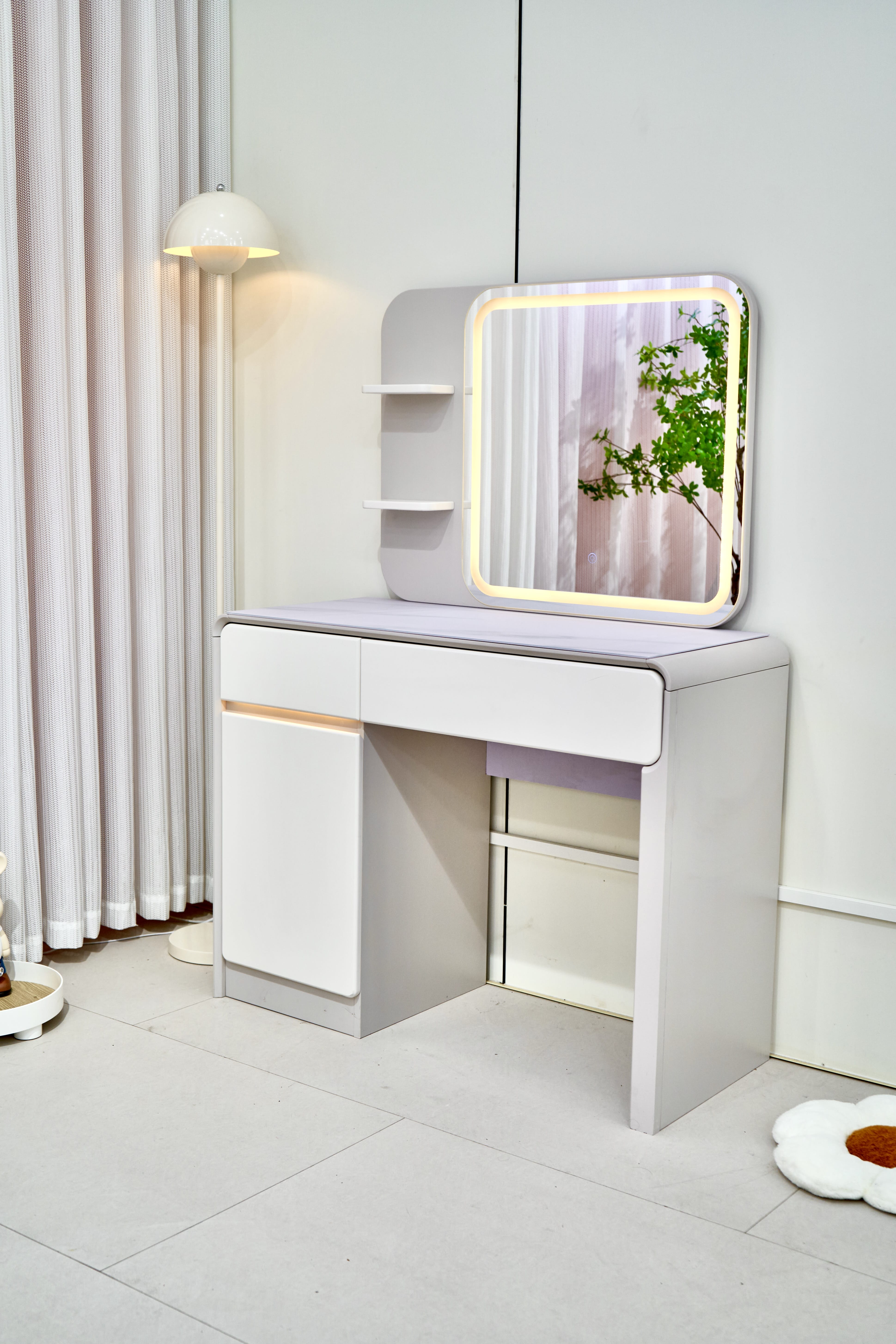 Masa de machiaj Eco 100x40x140cm MDF