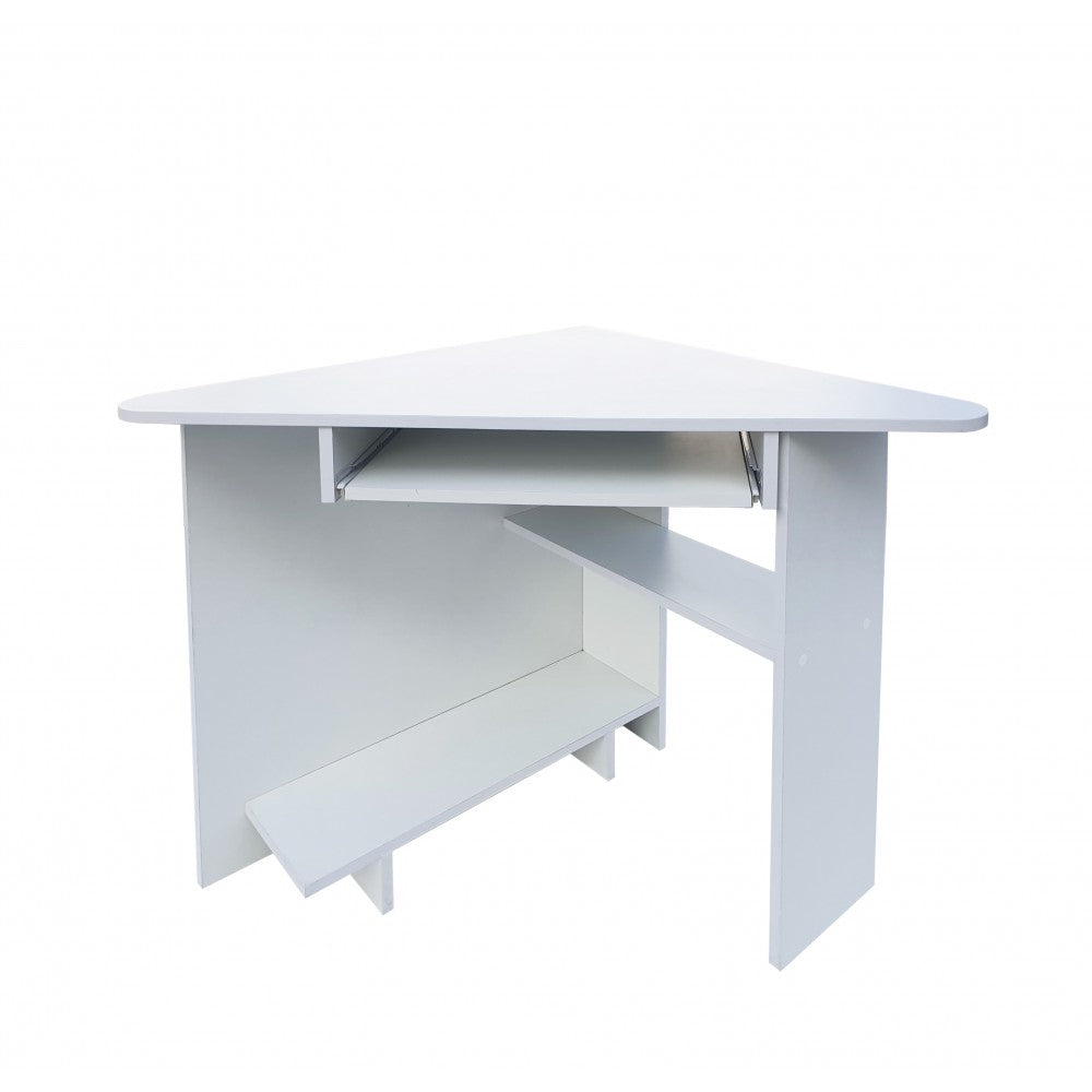 Birou pe colt SU15 RO Alb 76x76x75 cm