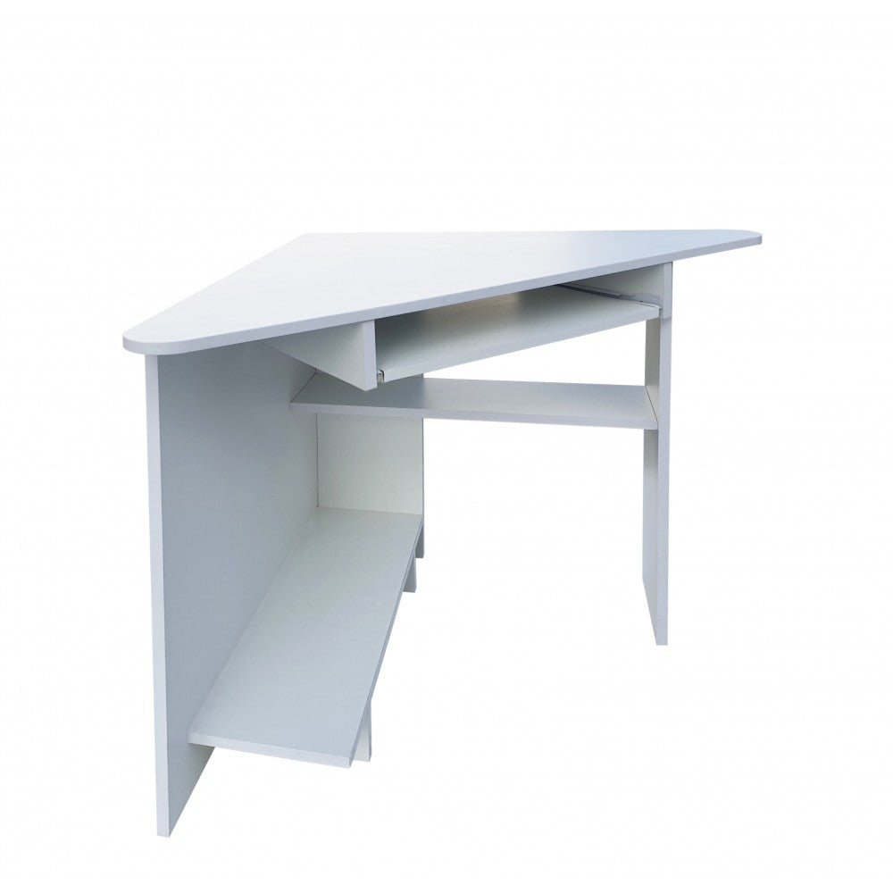 Birou pe colt SU15 RO Alb 76x76x75 cm