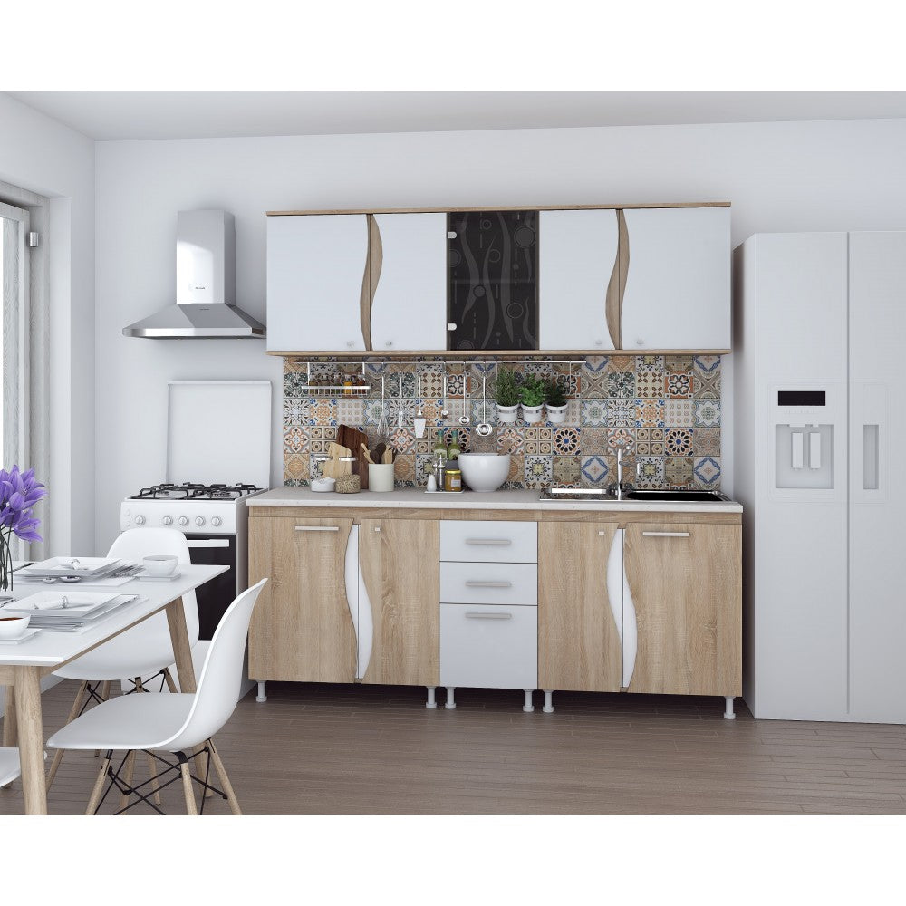 Bucatarie CIP 3S C1 Sonoma Alb