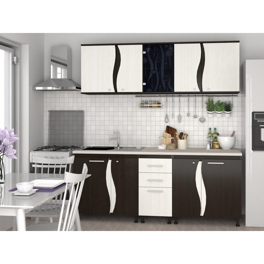 Bucatarie CIP3S C1 Wenge Alb Hacienda