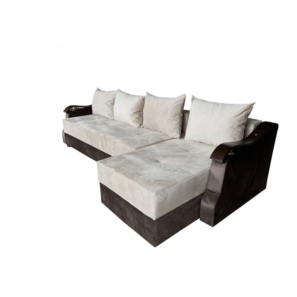 COLTAR EXTENSIBIL DANA, 300X145X70 CM, MARO, CREM