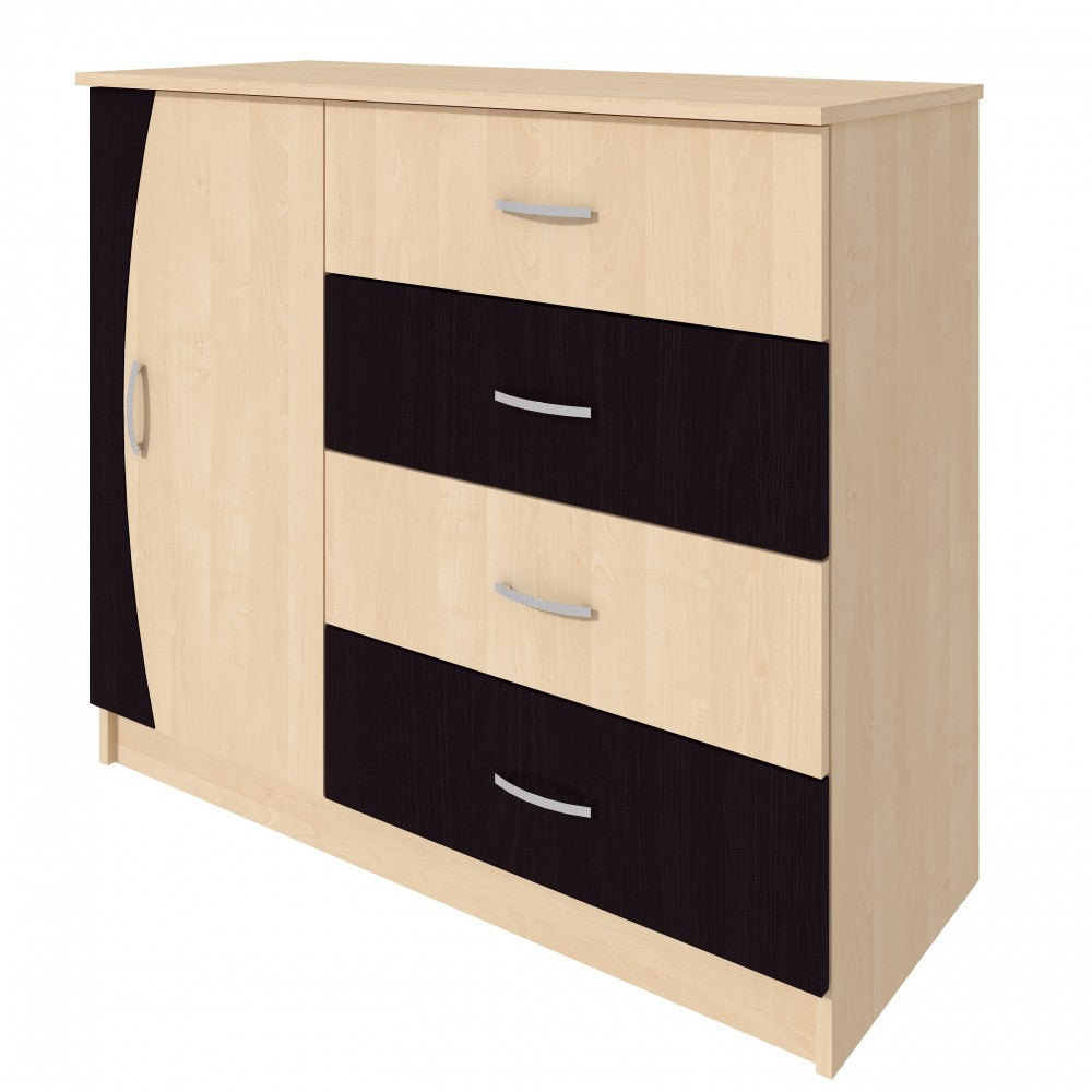 Comoda KF5, 101X44X90cm mesteacan