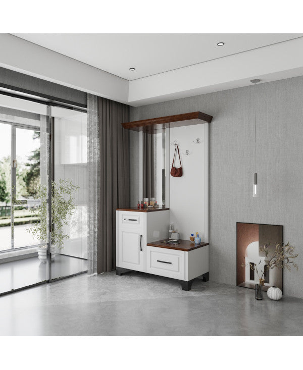 Cuier ZQD 108, 110x43x200cm, Alb