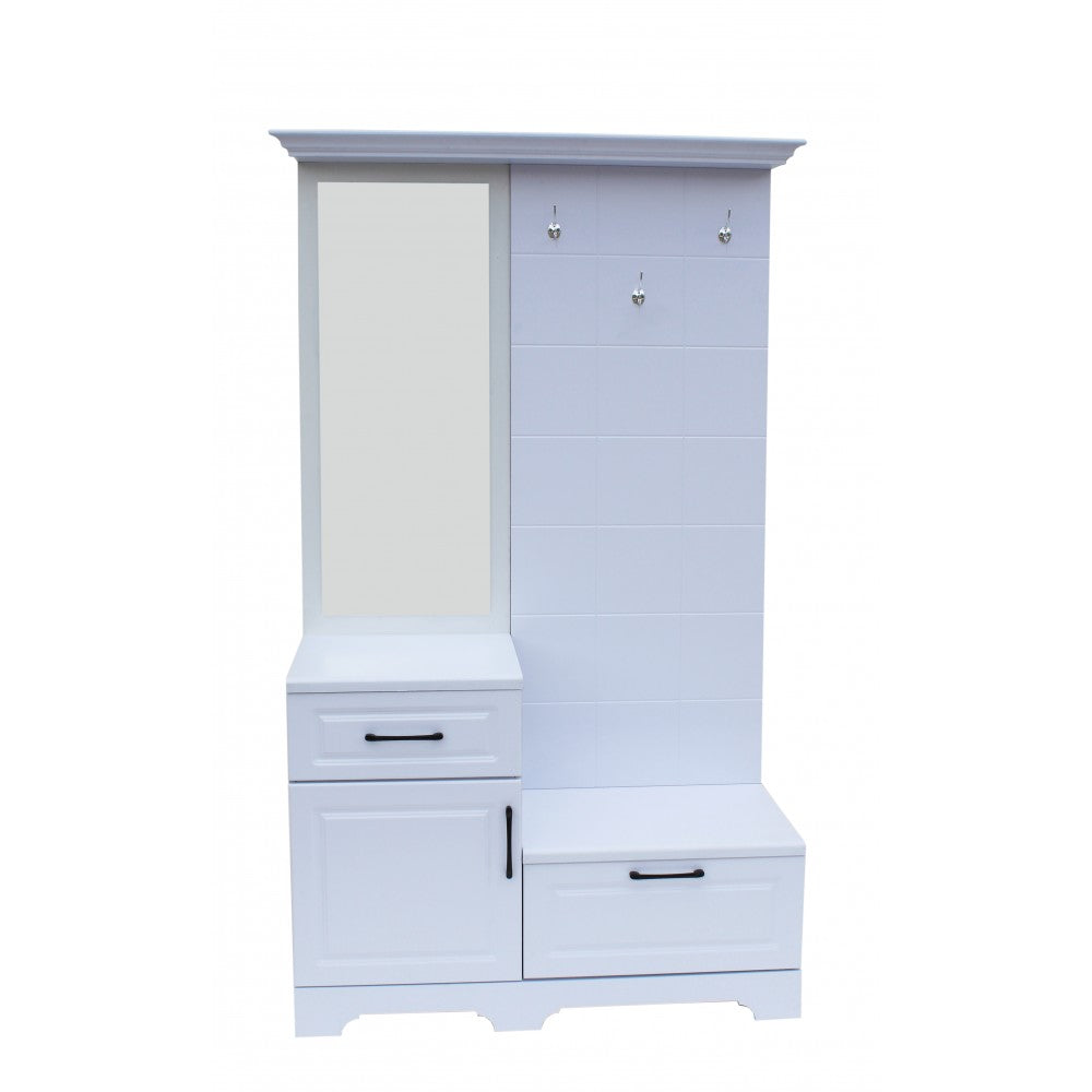 Cuier ZQD 109, 113x43x205cm, Alb