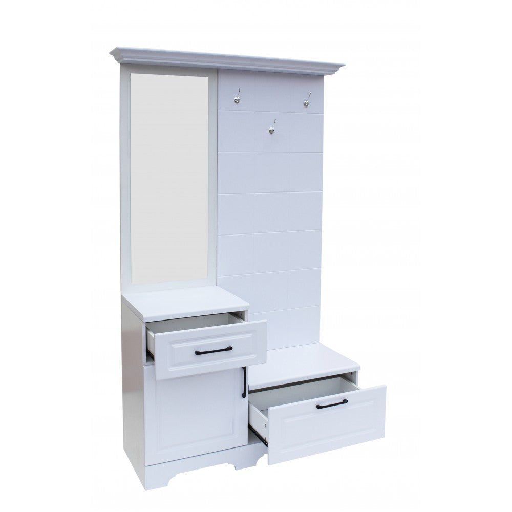 Cuier ZQD 109, 113x43x205cm, Alb