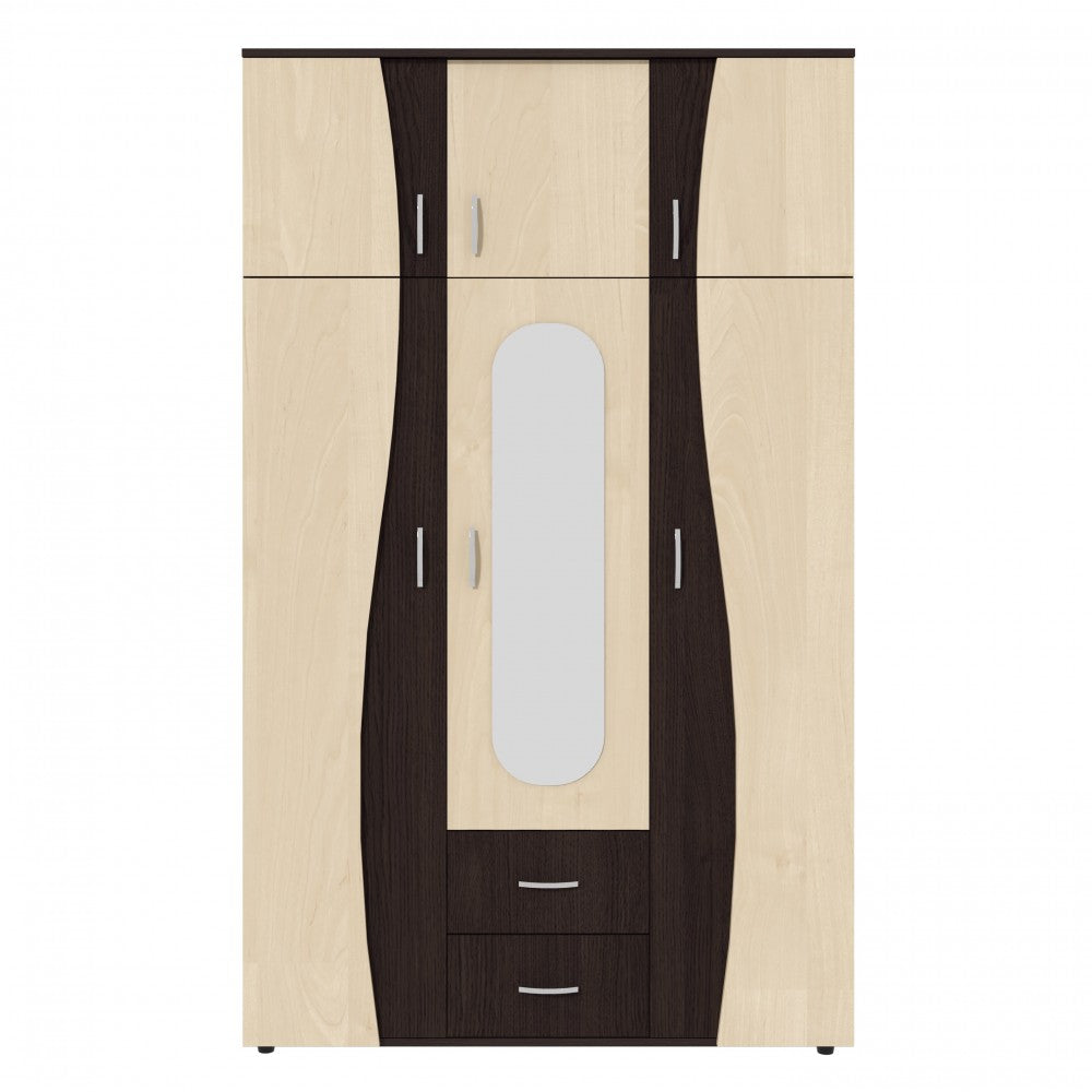 Dulap 3U "S" FS, 120x50x198 cm, wenge+mesteacan