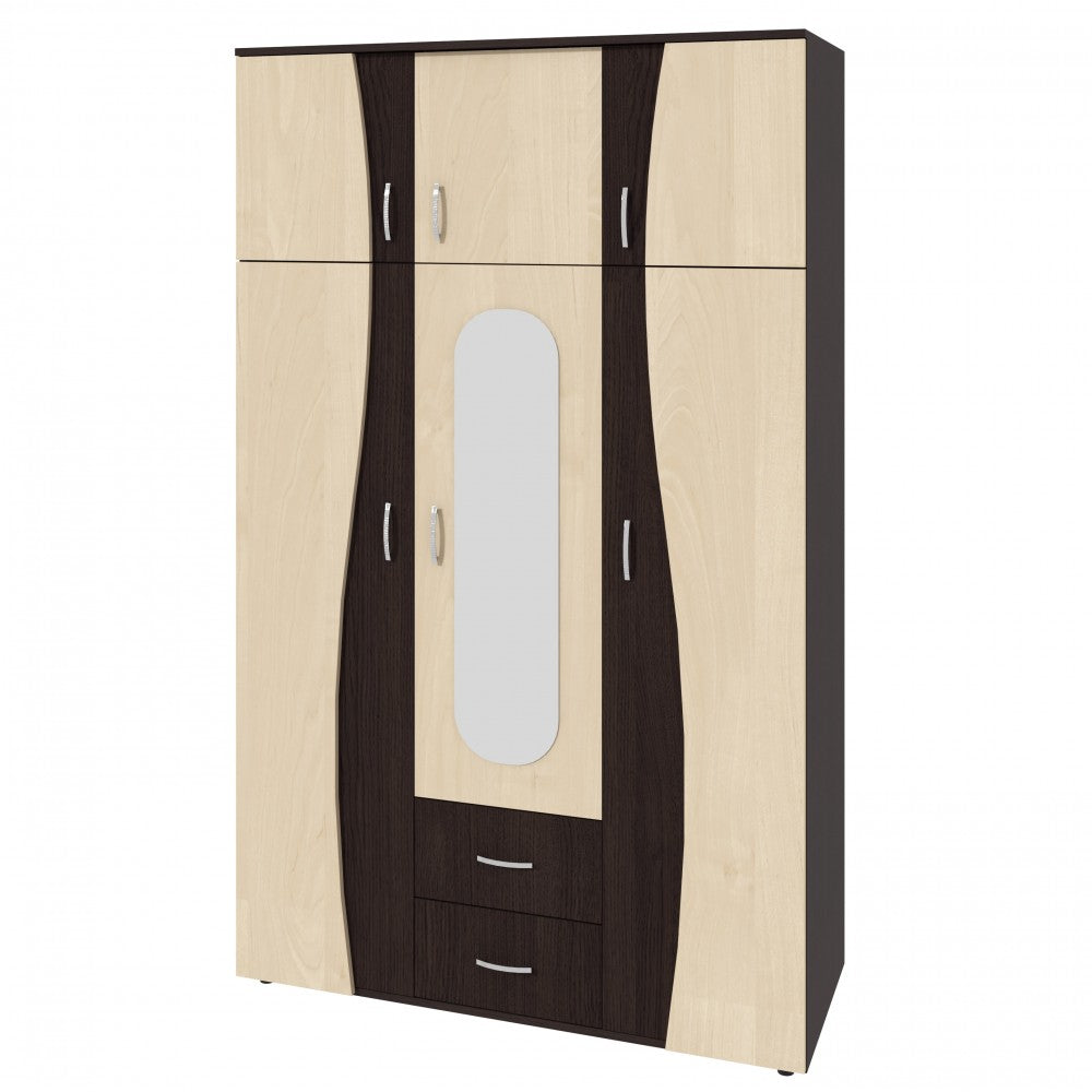 Dulap 3U "S" FS, 120x50x198 cm, wenge+mesteacan