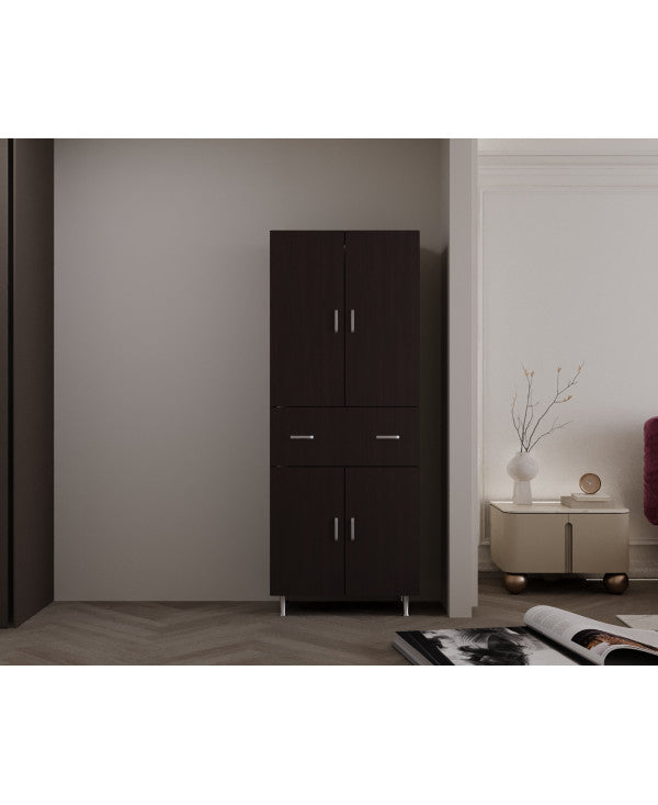 Dulap 4U-1S , 70x35x180 cm Wenge