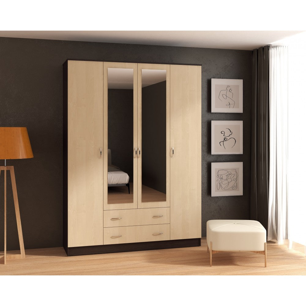 DULAP GARMONIA 4U WENGE+MESTECAN 160x52x200CM