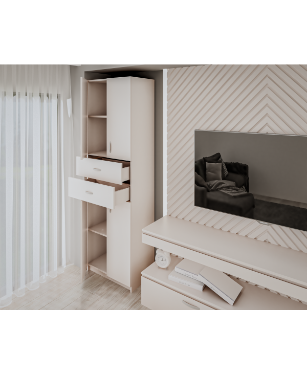 Dulap KSC-11 RO, 60x37x196 cm, alb