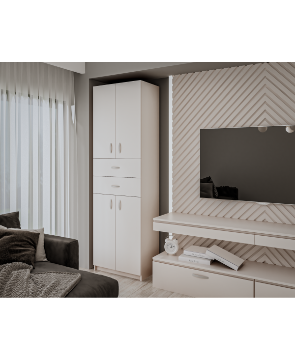 Dulap KSC-11 RO, 60x37x196 cm, alb