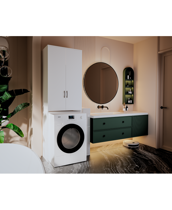 Dulap ms, 65x35x199 cm, Alb