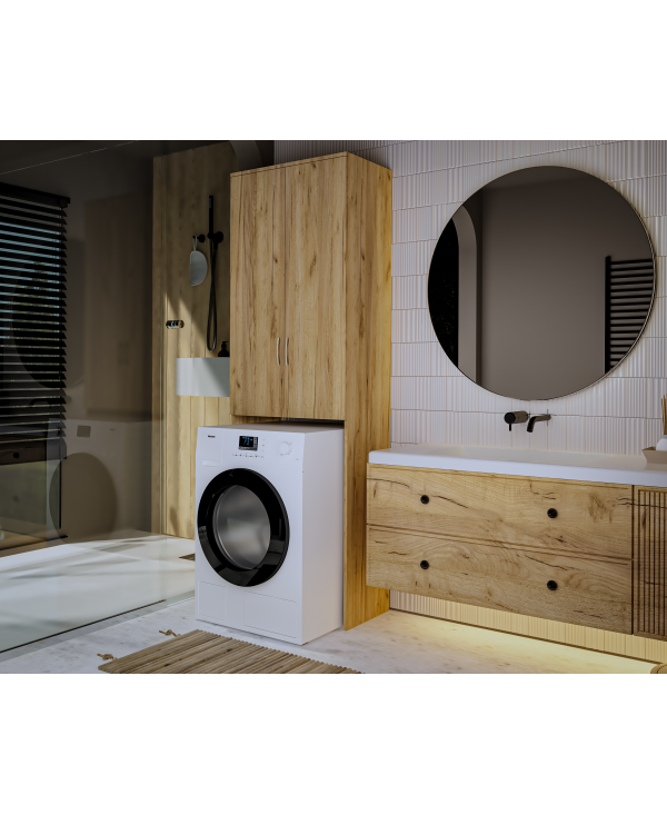 Dulap MS 2U Polite, 65x35x199cm, stejar k003