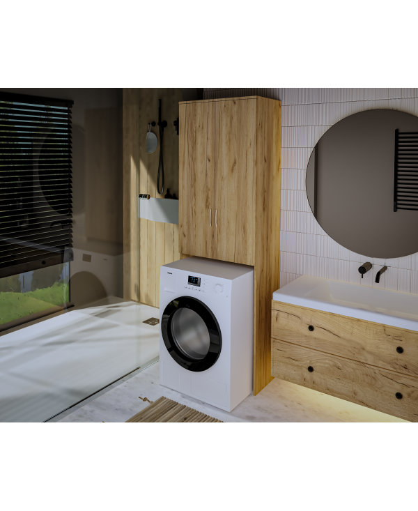 Dulap MS 2U Polite, 65x35x199cm, stejar k003