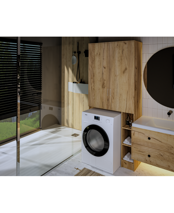 Dulap MS 2U Polite, 85x35X199 cm, stejar k003