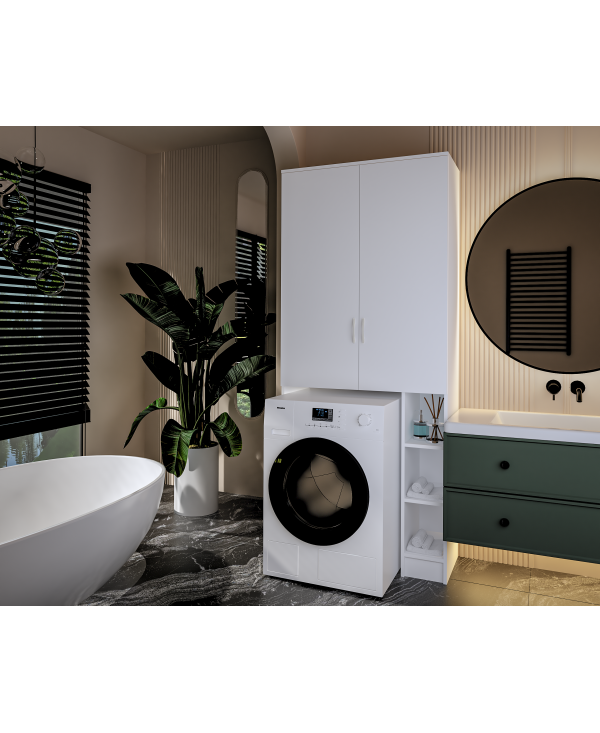 Dulap ms , 85x35x199 cm, Alb